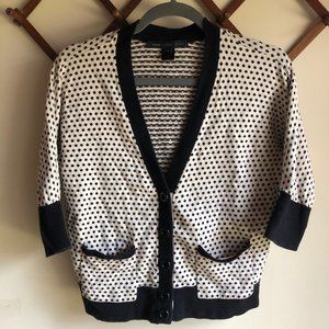 Marc by Marc Jacobs Striped 3/4 Sleeve Cardigan
